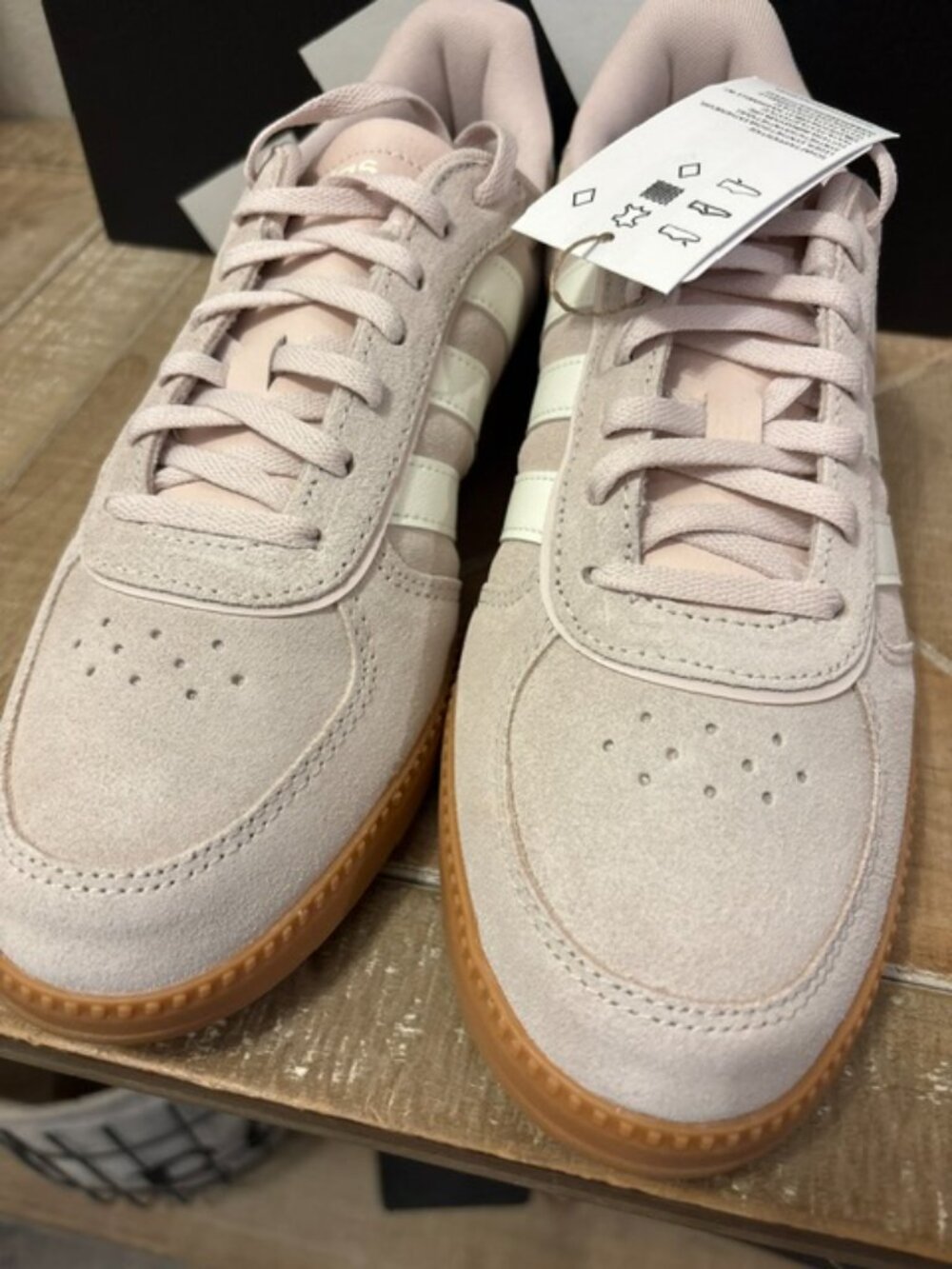 NEW adidas Breaknet Sleek Putty Mauve Core White Gum Sneakers Women 10 - Picture 6 of 6
